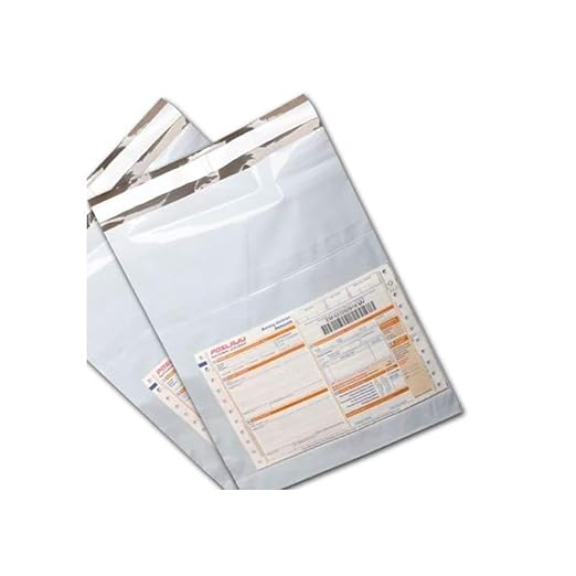 12 Inch x 14 Inch,Plastic Tamper Proof Polybags/Pouches with Pod for Packing, 60 Micron, White and Black, Pack of 100